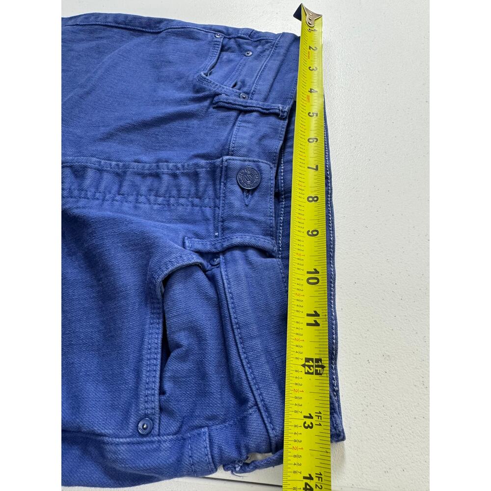 Mother The Stunner Ankle Fray Jeans Button Fly 26 Blue Raw Hem High Rise USA - Picture 6 of 9